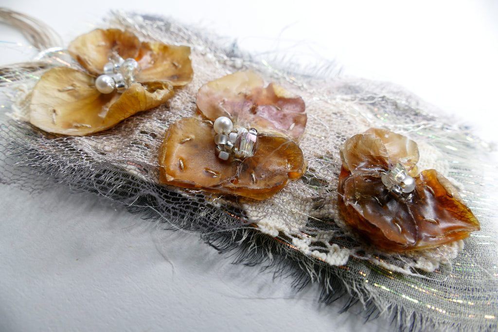 Hydrangea Long Pendant Necklace