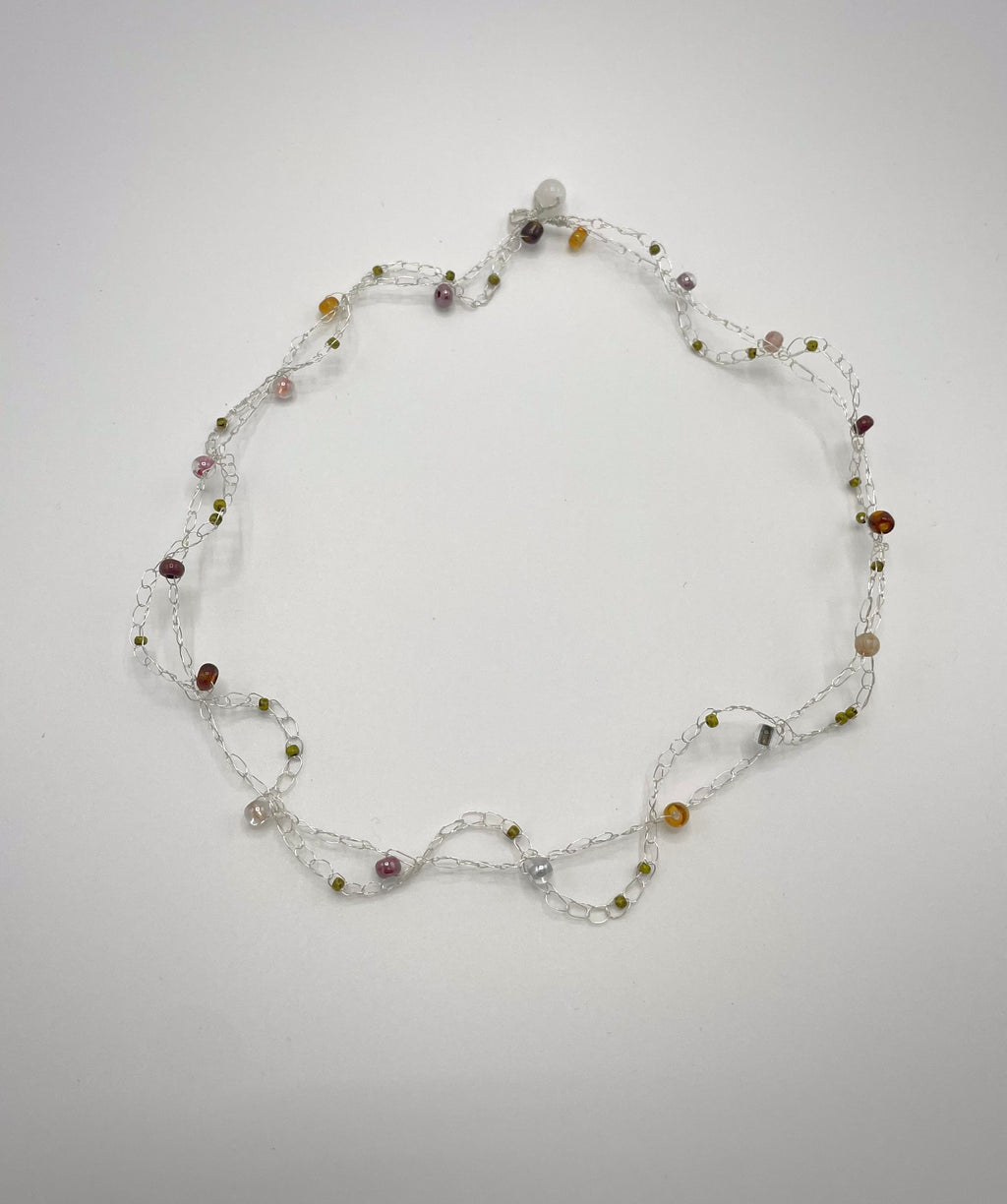 'Wildflower' Beaded Wire Necklace