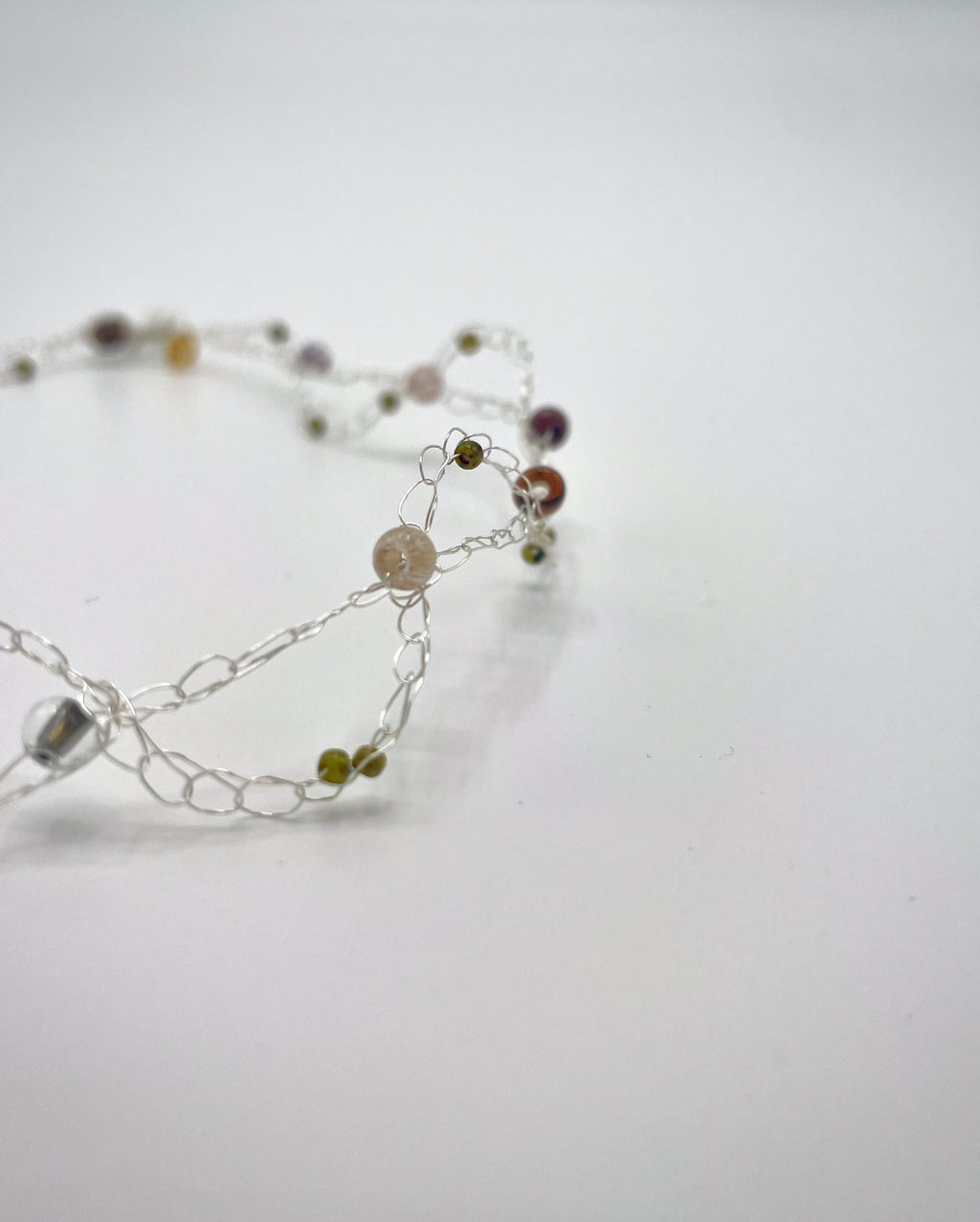 'Wildflower' Beaded Wire Necklace