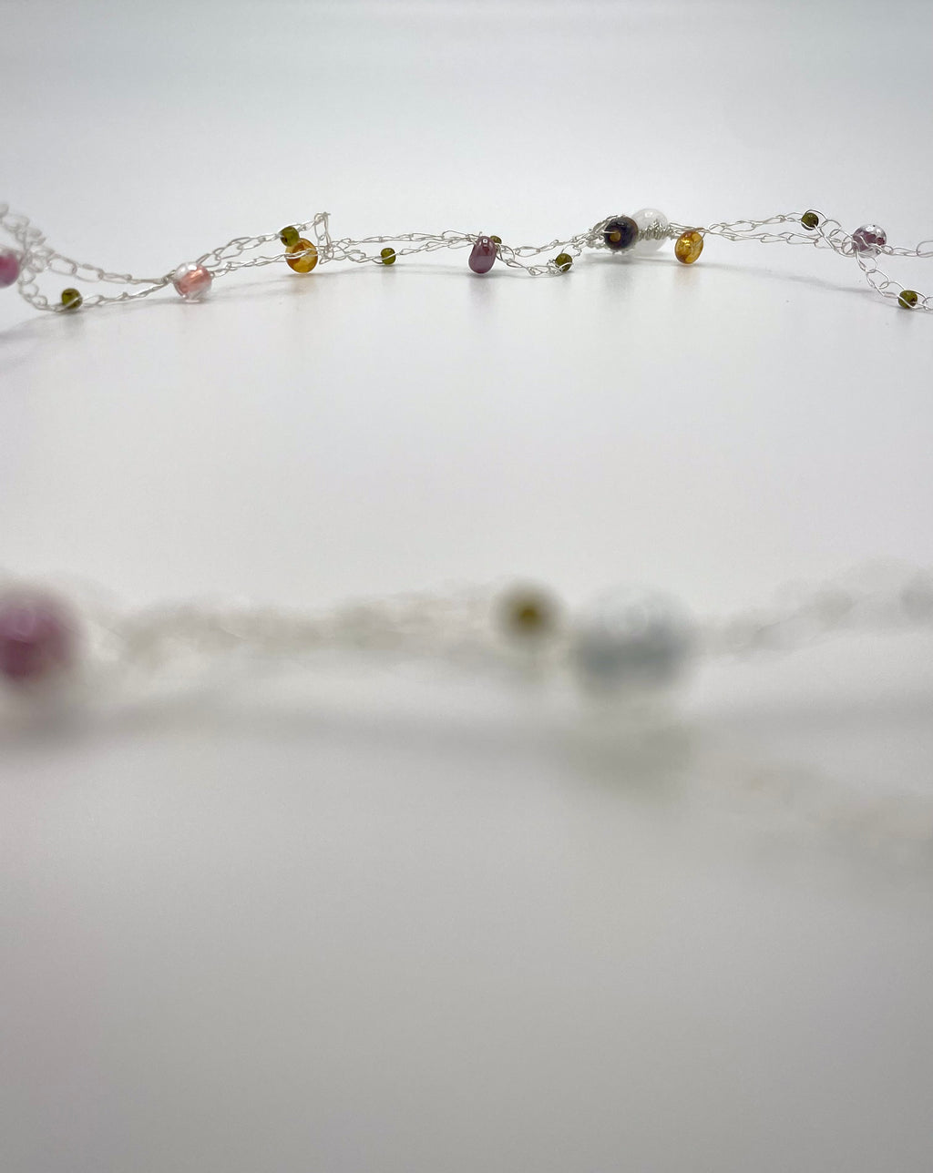 'Wildflower' Beaded Wire Necklace