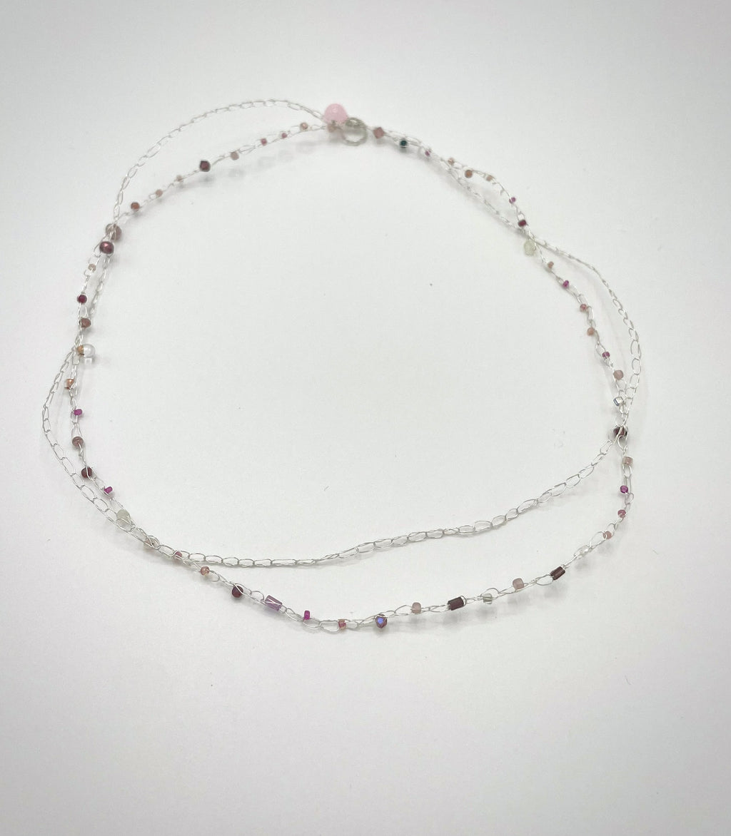 'Bergamot' Beaded Wire Necklace