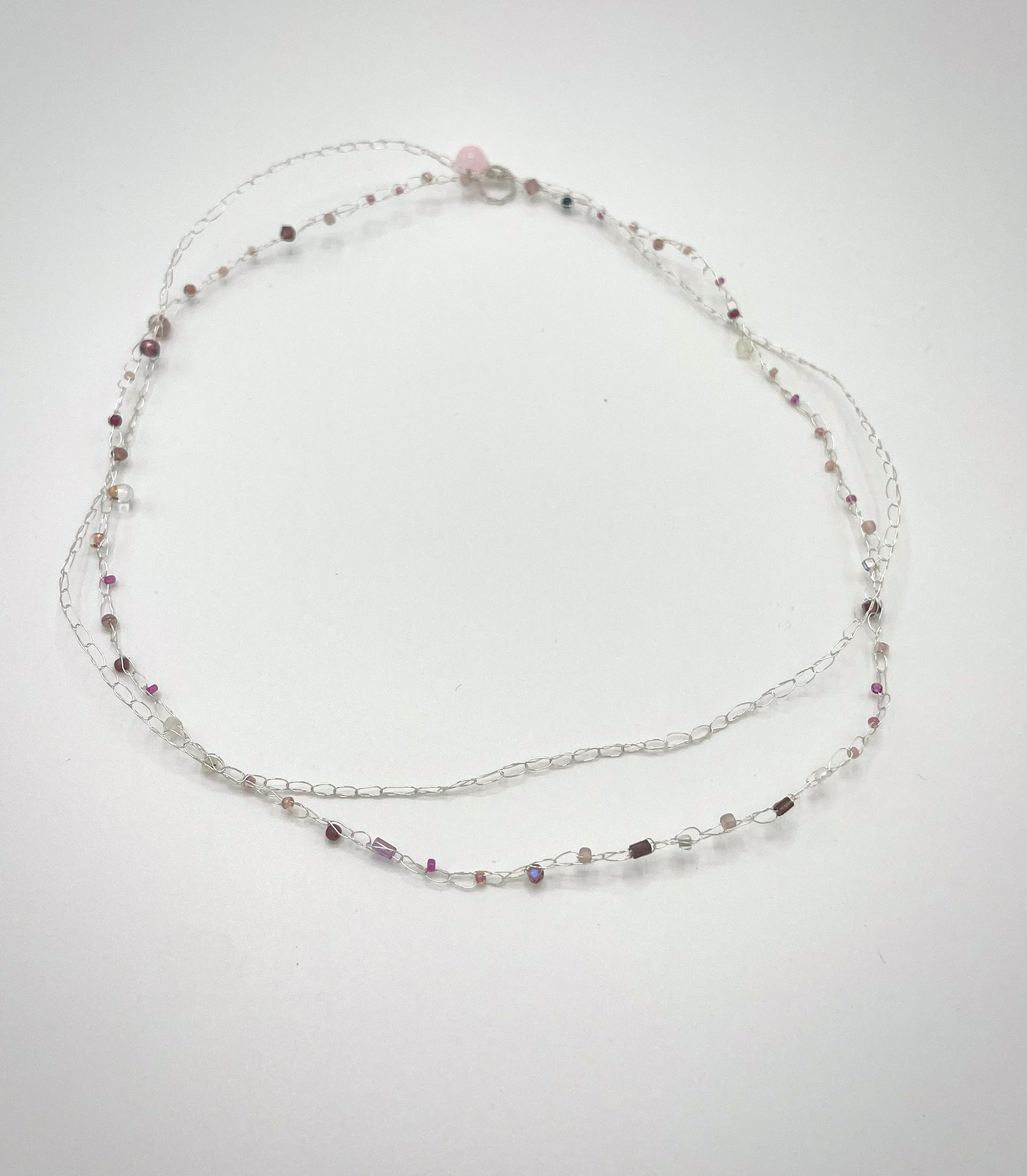 'Bergamot' Beaded Wire Necklace
