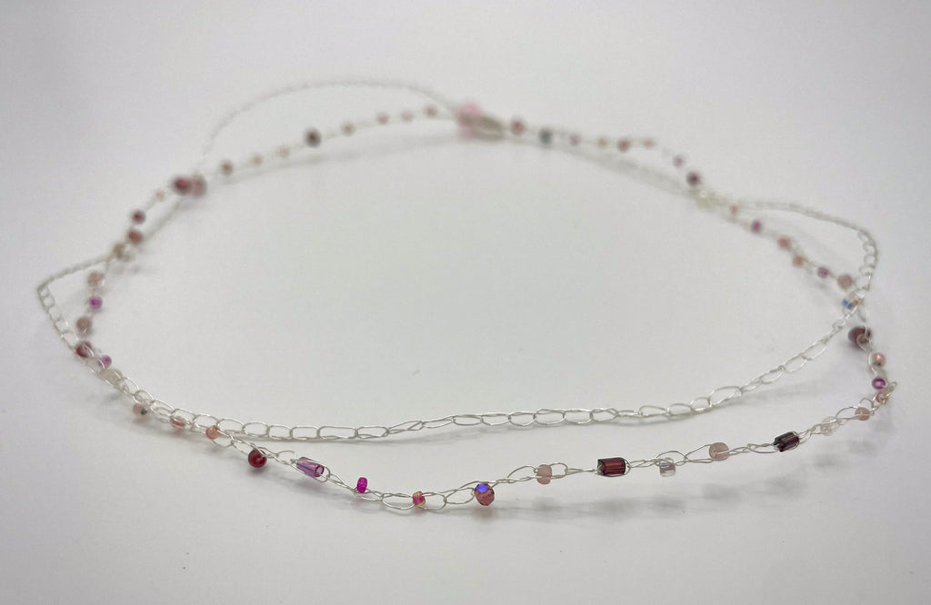 'Bergamot' Beaded Wire Necklace