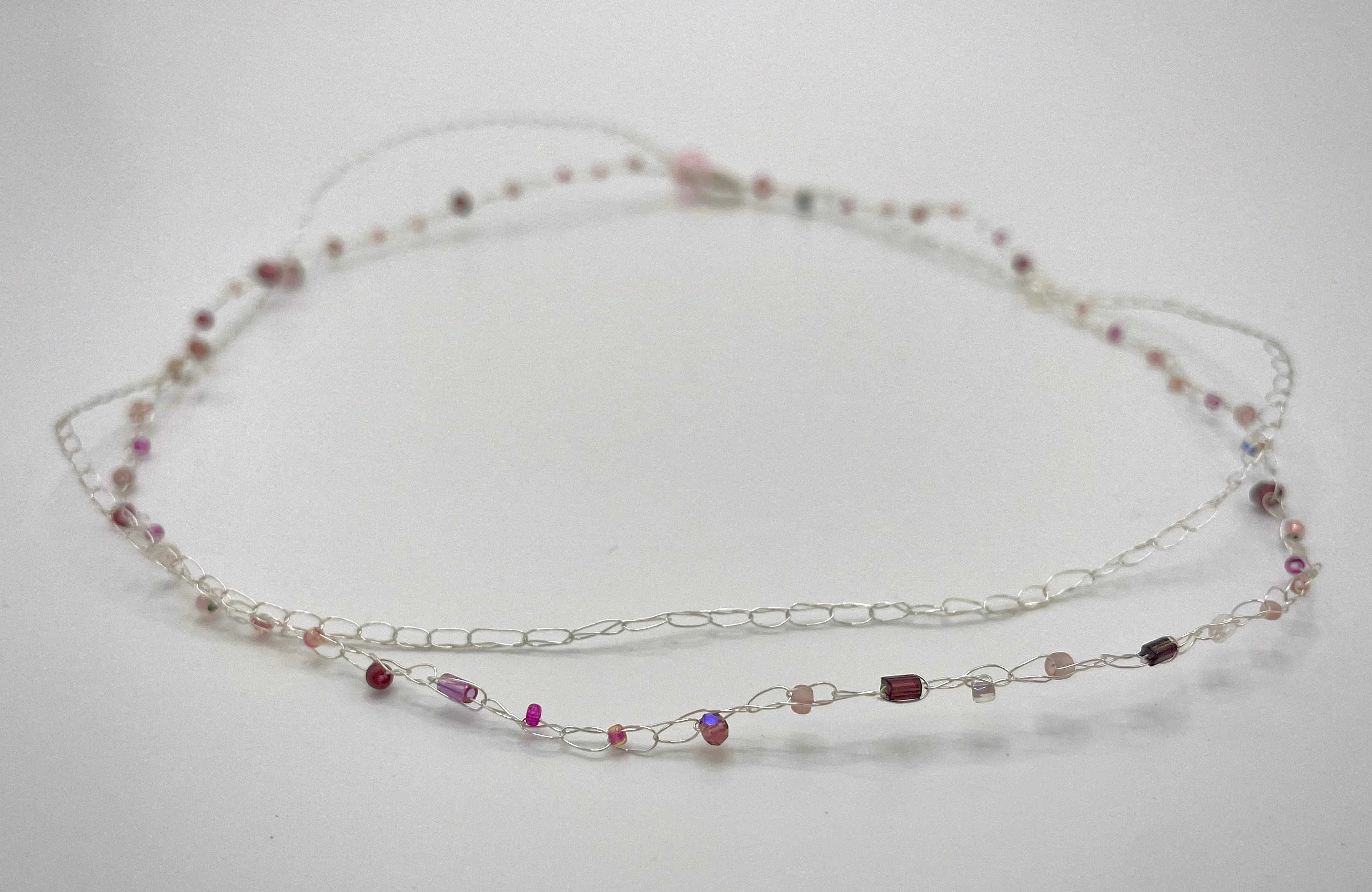 'Bergamot' Beaded Wire Necklace