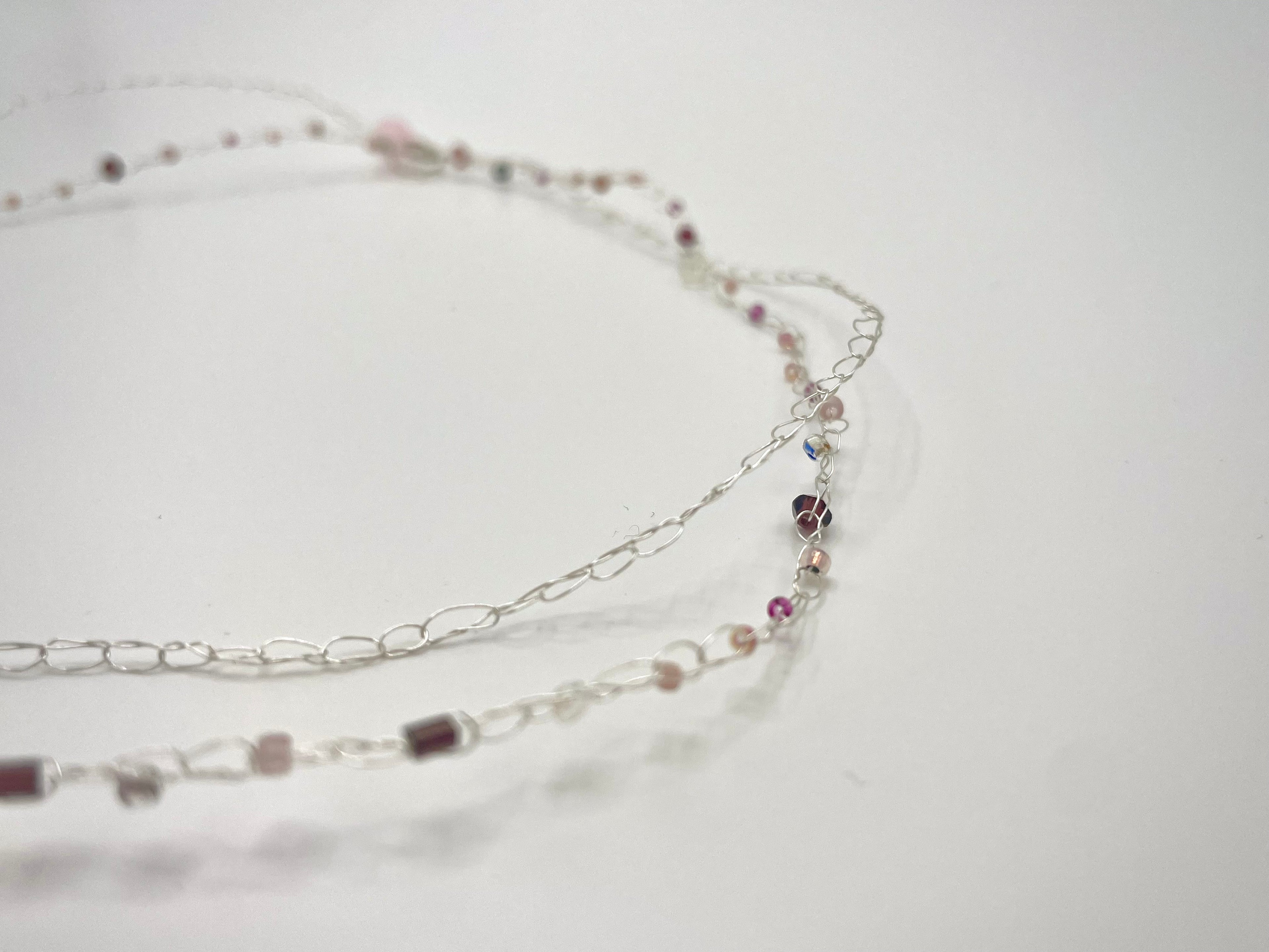 'Bergamot' Beaded Wire Necklace