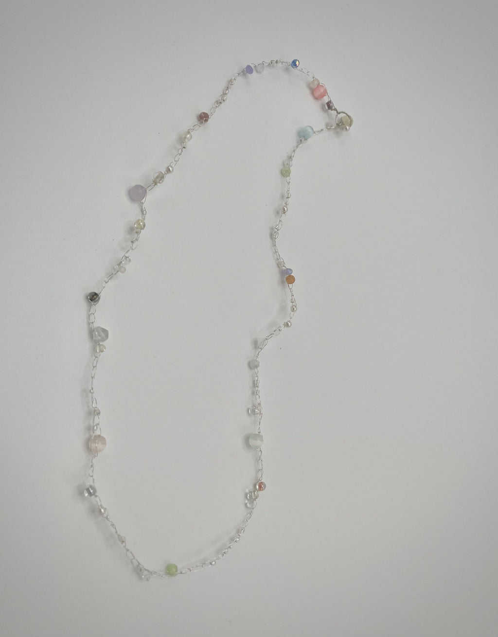 'Meadowsweet' Beaded Wire Necklace
