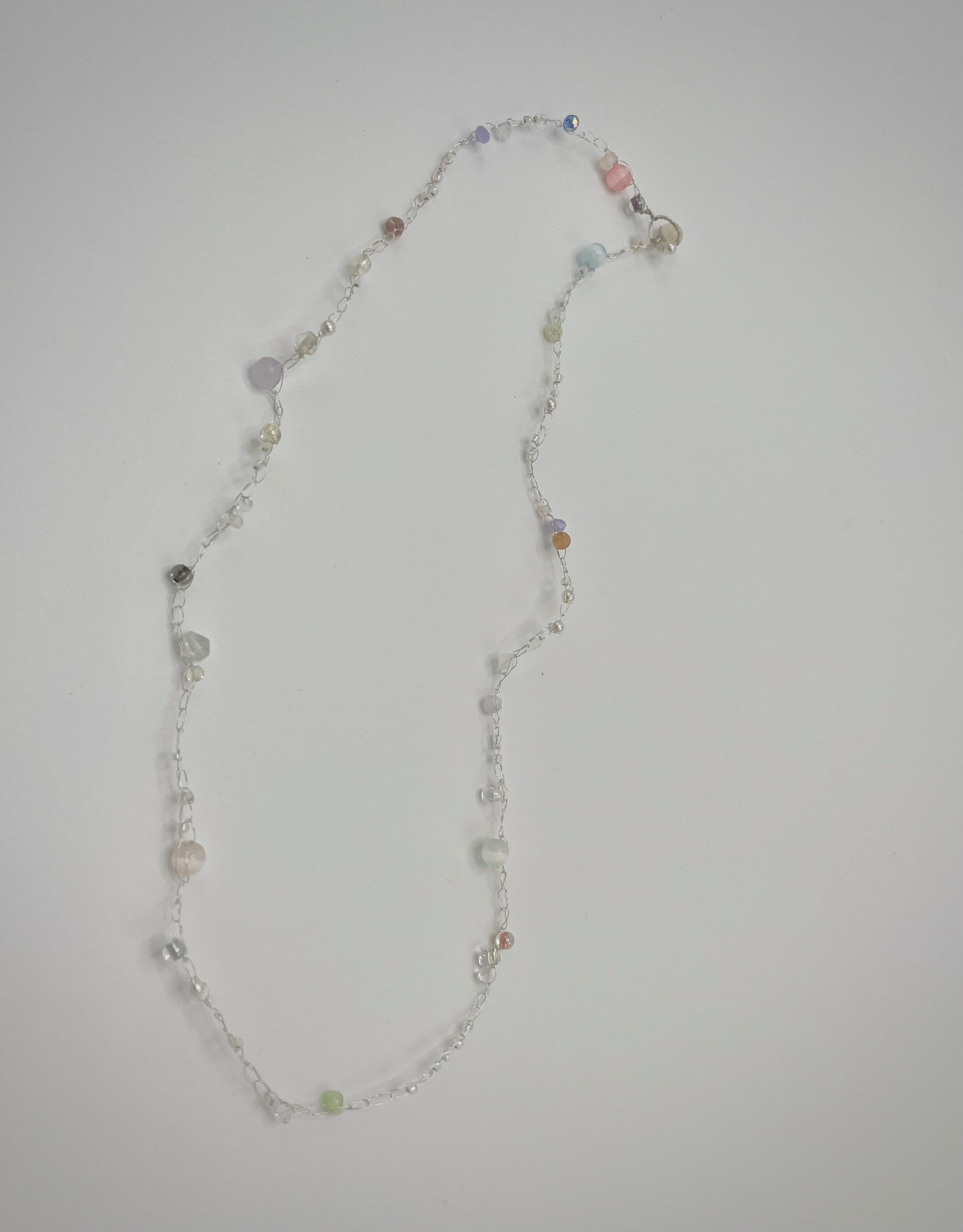 'Meadowsweet' Beaded Wire Necklace