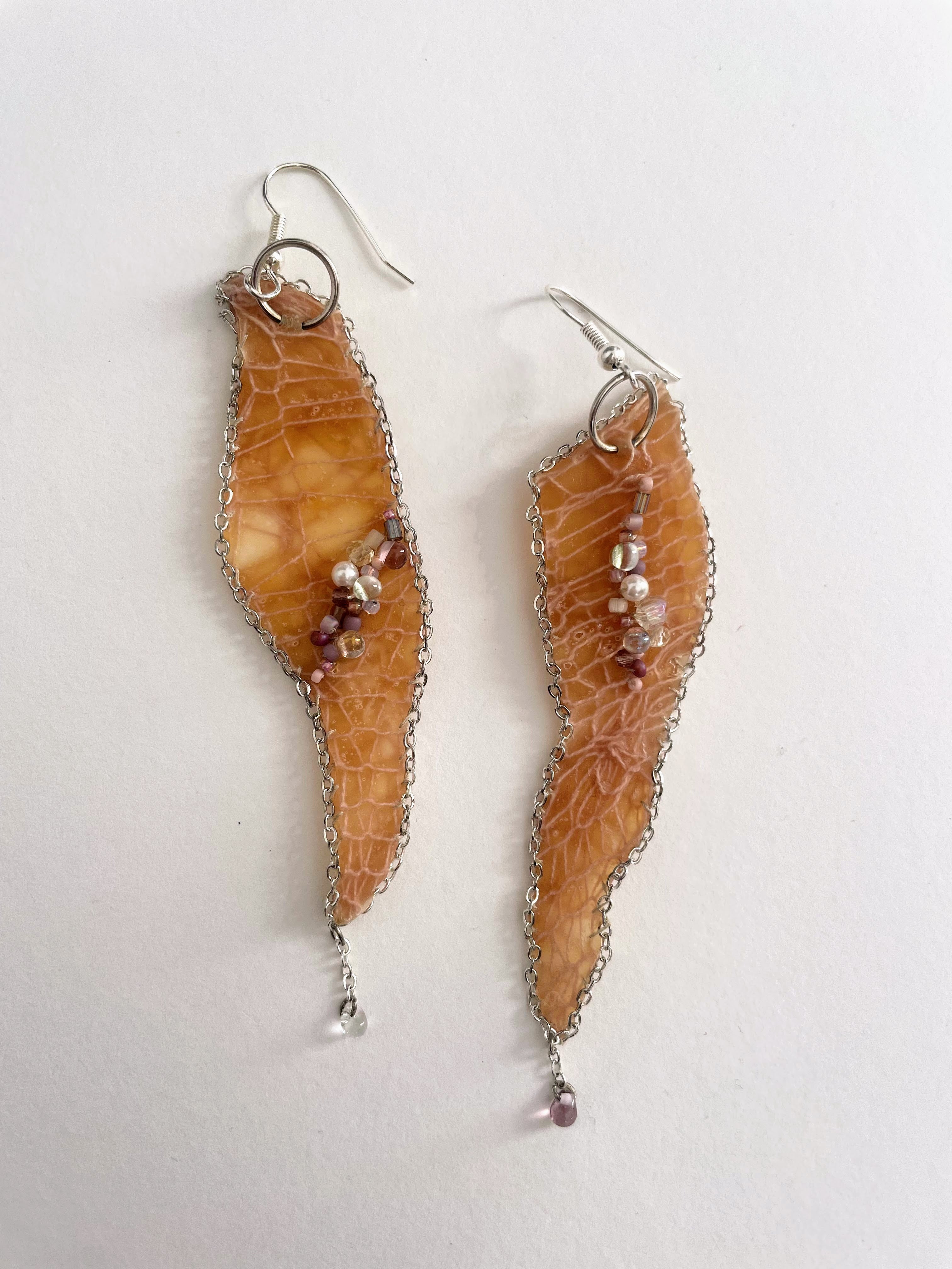 Tulip Latex Earrings