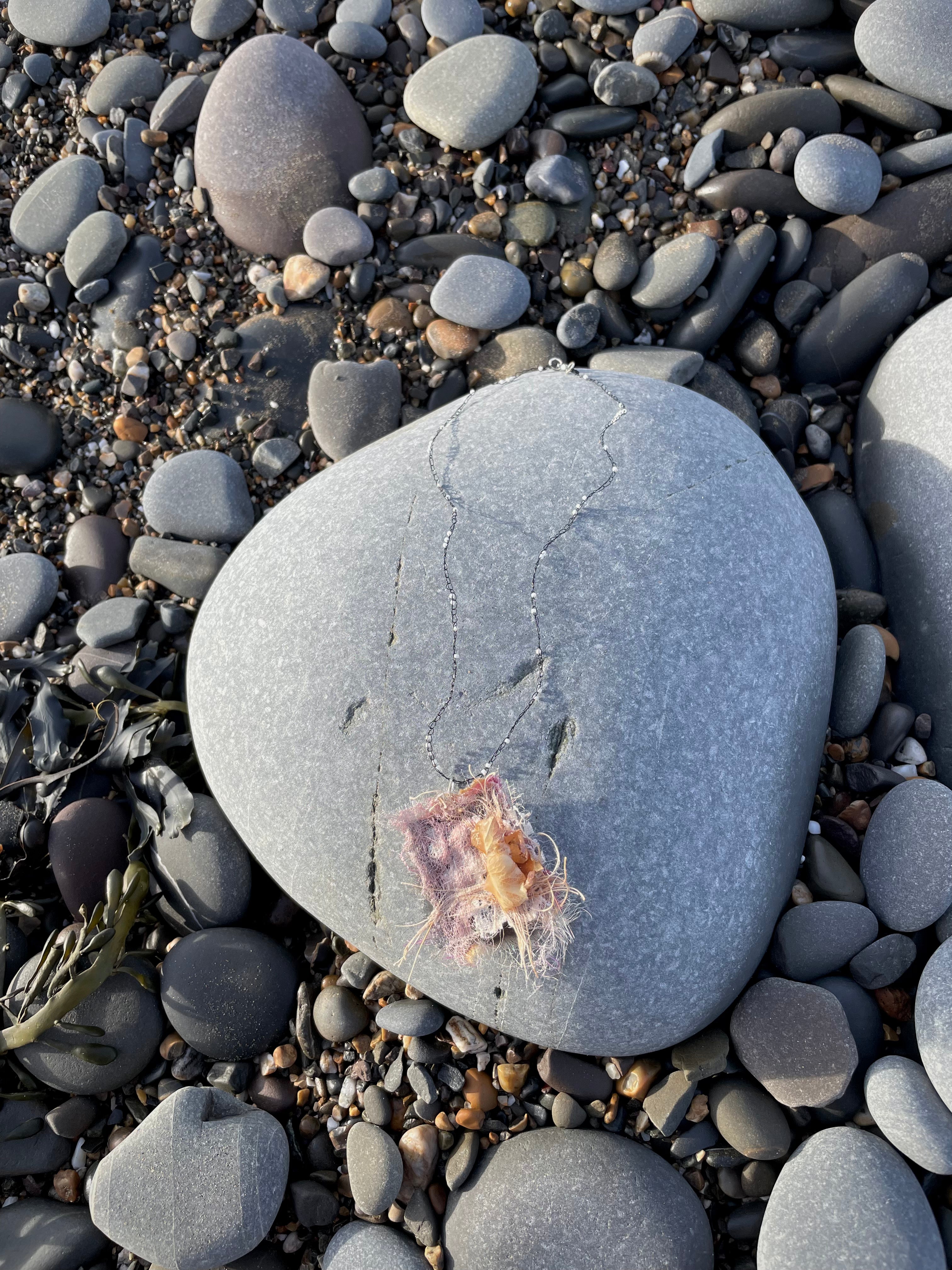 Hydrangea Necklace in Sunset