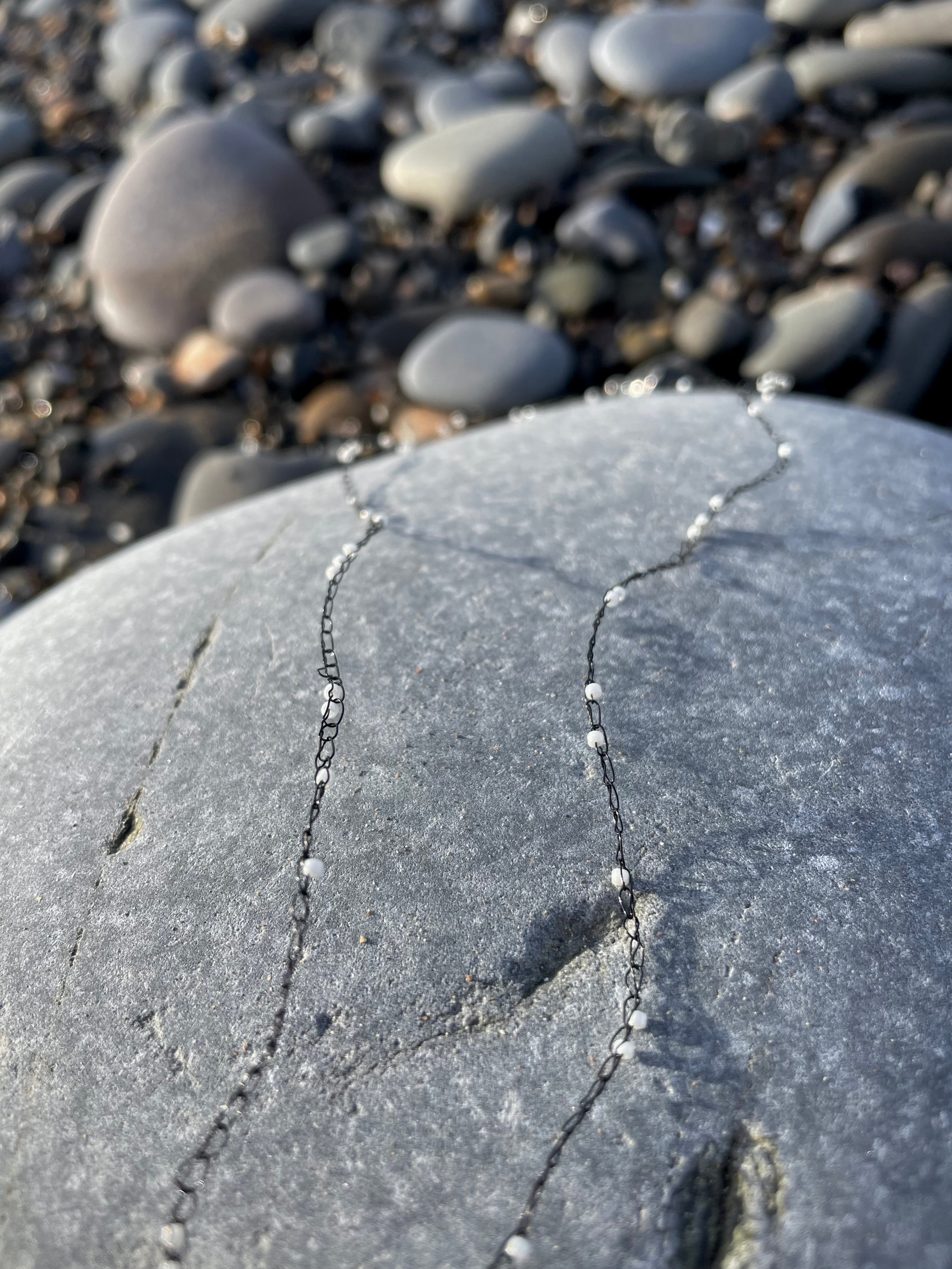 Hydrangea Necklace in Sunset