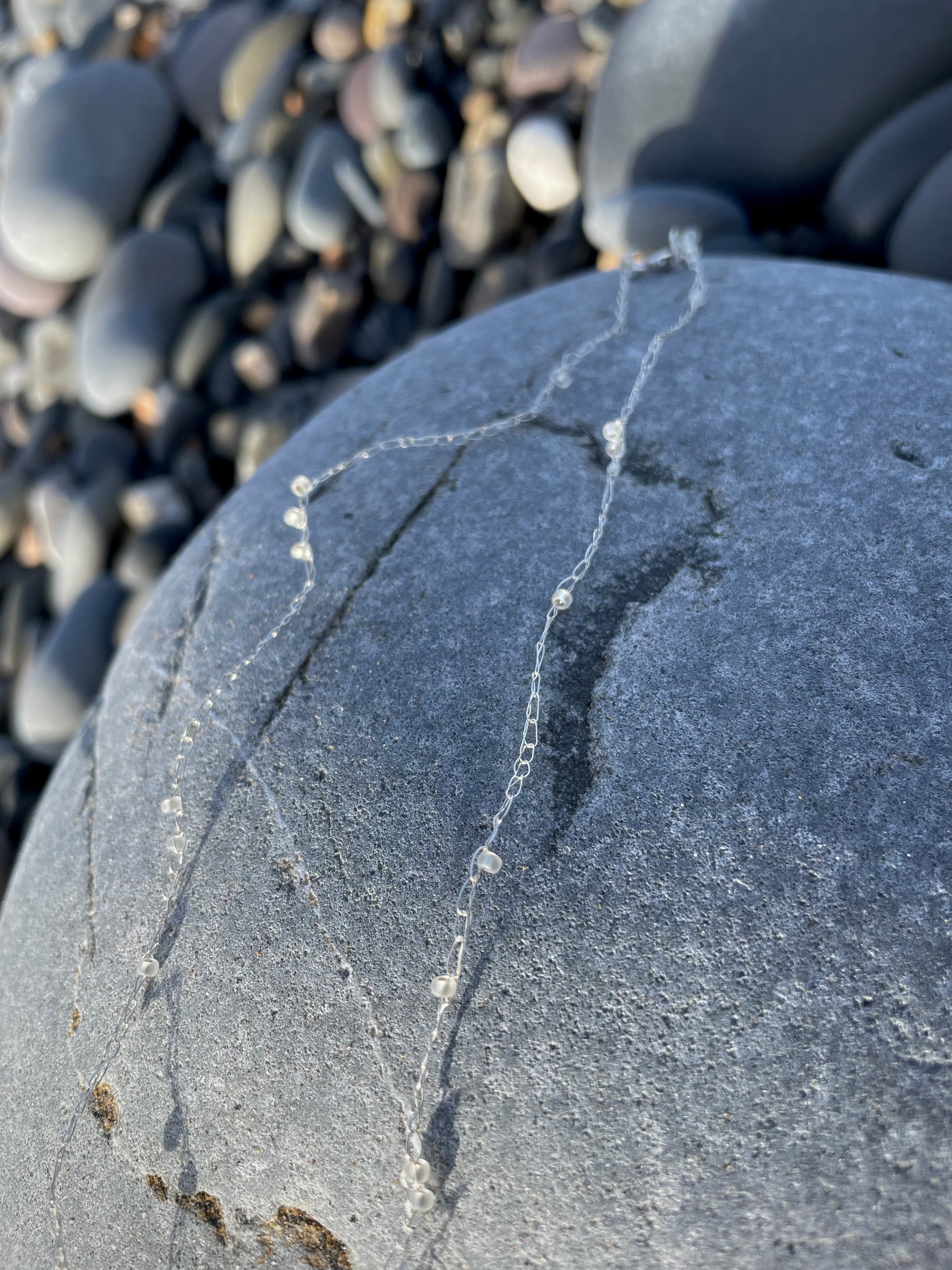 Hydrangea Necklace in Dusk