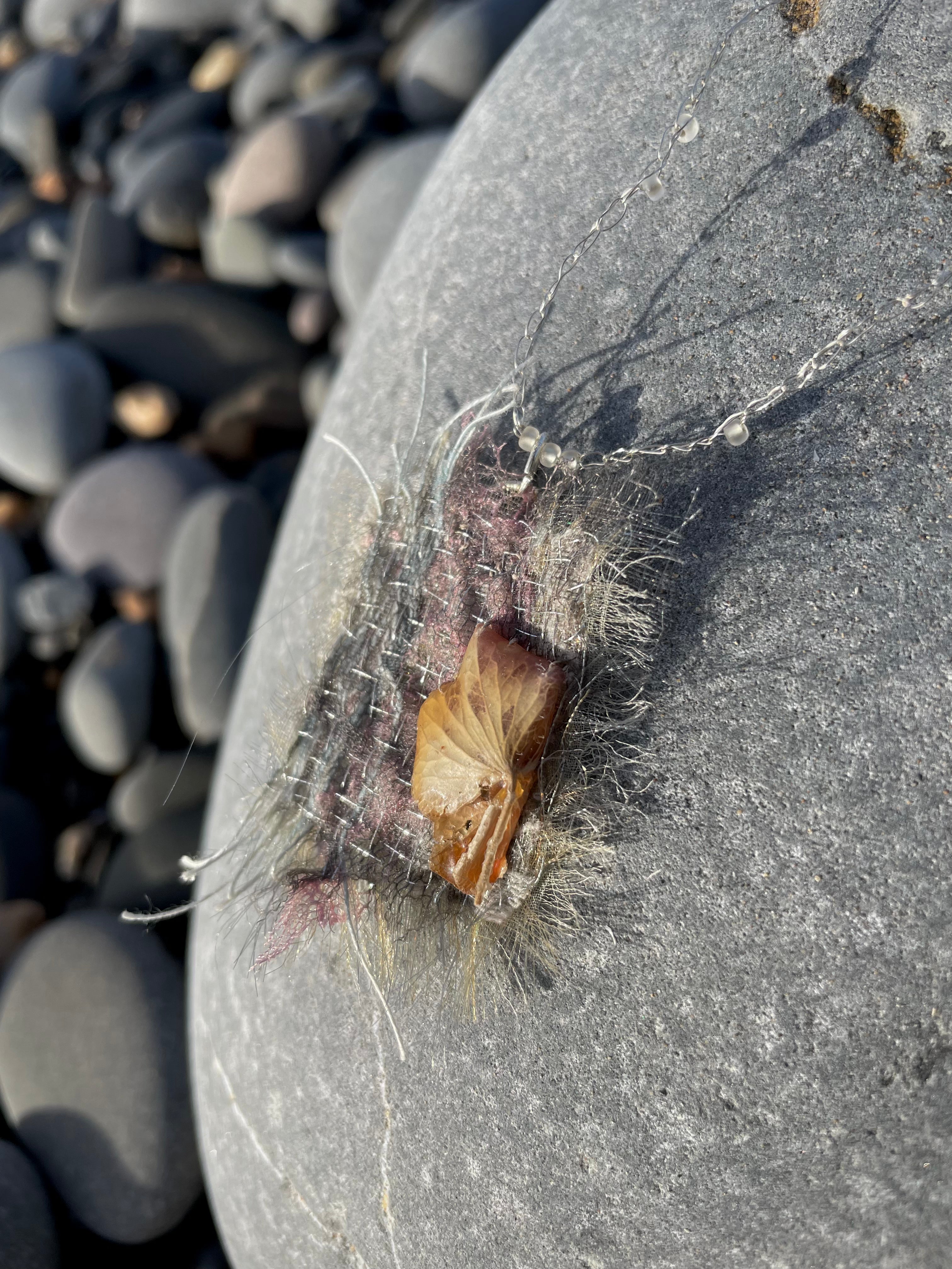 Hydrangea Necklace in Dusk